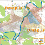 نقشه مناطق اهواز محصول دانا