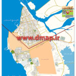 نقشه بندر بوشهر