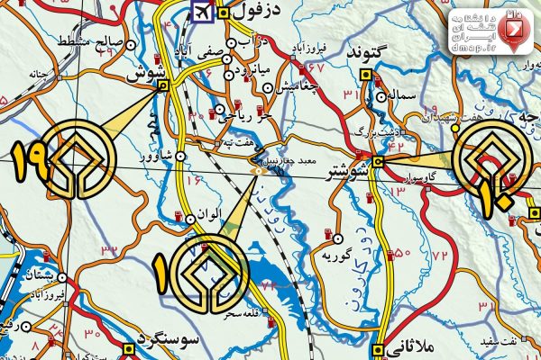 نقشه گردشگری ایران یونسکو