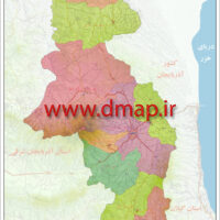 نقشه مدیریتی استان اردبیل
