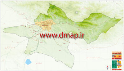نقشه استان تهران