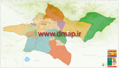 نقشه استان تهران