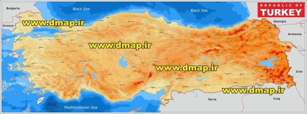 نقشه ترکیه