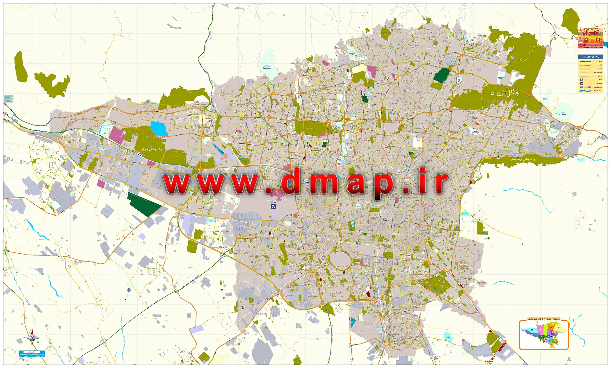 danamap_Tehran_sc10000_2000pix نقشه بزرگ تهران