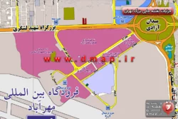 نقشه دیواری تهران