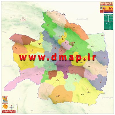 نقشه استان خراسان رضوی
