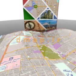 کتب نقشه کلانشهر تهران محصول دانا