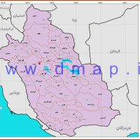 نقشه شهرستانهای استان فارس 1402 - PDF