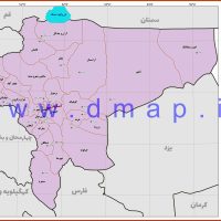 نقشه مرز شهرستانهای استان اصفهان 1402 - PDF