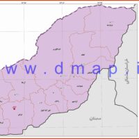 نقشه شهرستانهای استان گلستان 1402