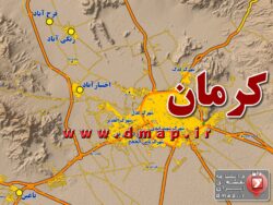 نقشه استان کرمان
