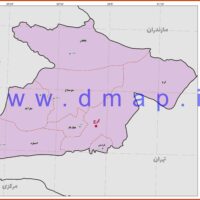 نقشه مرز شهرستانهای استان البرز 1402 - PDF