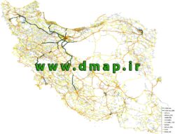 شیپ فایل راههای ایران - 1404