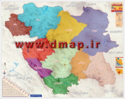نقشه تقسیمات کشوری کردستان