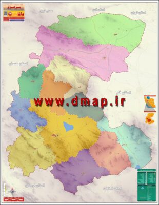نقشه استان مرکزی