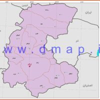 نقشه مرز شهرستانهای استان مرکزی 1402 - PDF