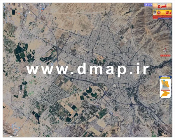 تصویر ماهواره ای کرج