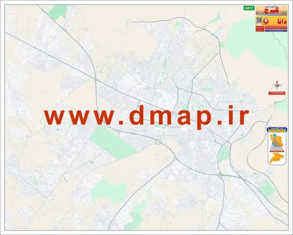 نقشه معابر کرج زوم17