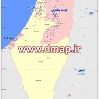 نقشه اسرائیل و فلسطین